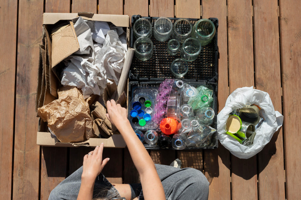 Inventor con materiales reciclados