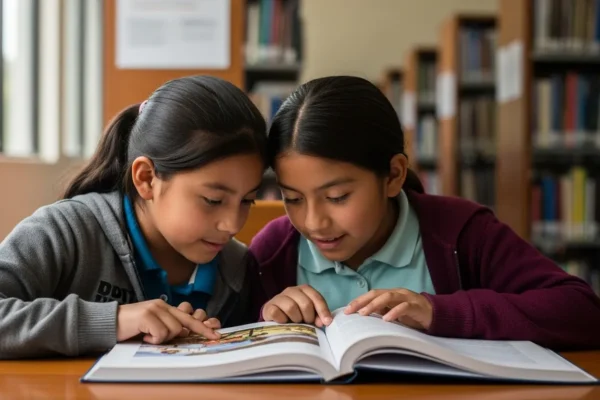 Niñas leyendo