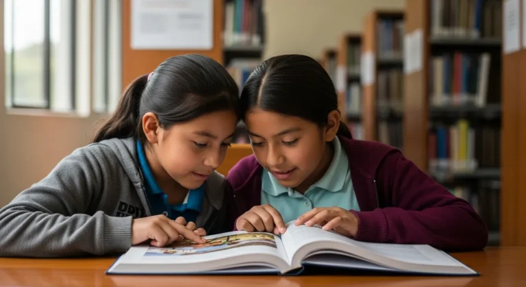 Niñas leyendo